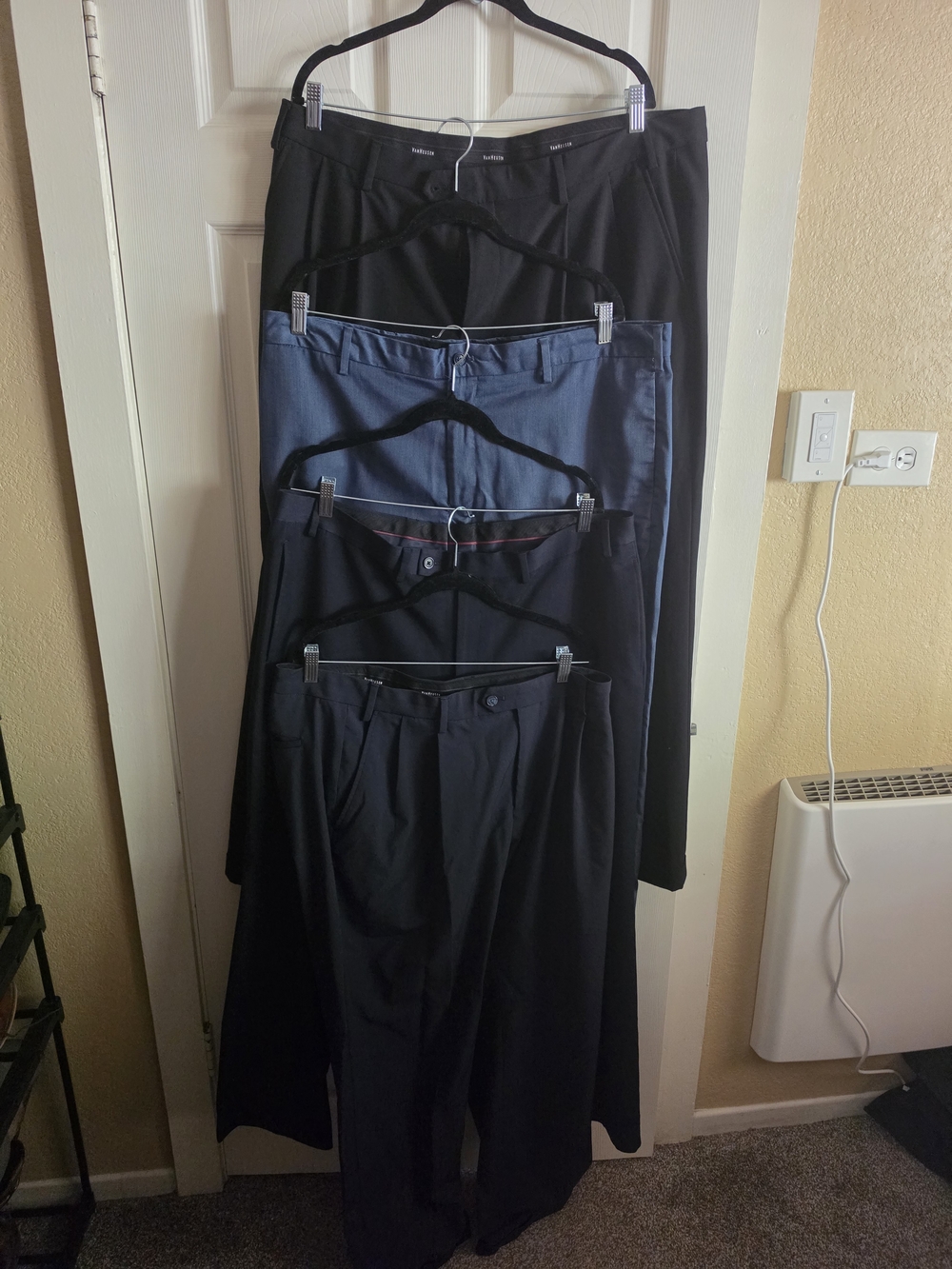Van Heusen Men's Dress Pants Bundle in Black and Blue